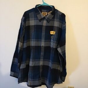 Mens 2XL Plaid Shirt